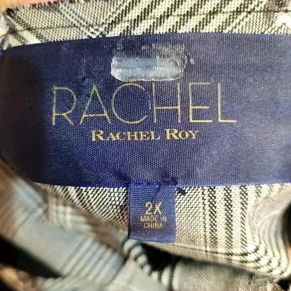 Rachel Roy Women's Black & White Poly/Viscose/Spandex Baldwin Bomber Jacket - Picture 13 of 13